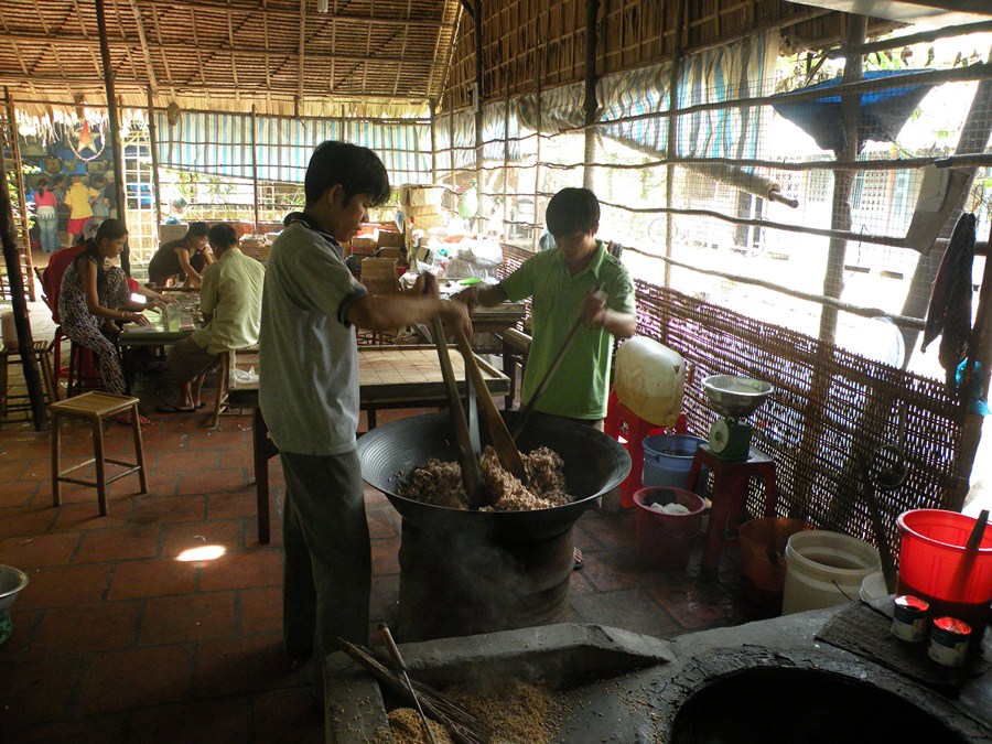 fábrica de caramelos Delta del Mekong